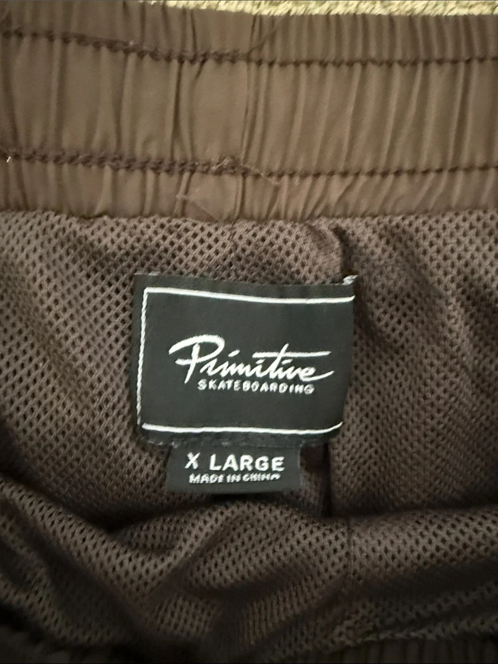 Primitive Men’s Brown Swim Trunks with Drawstring Sz XL